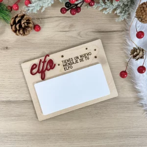 Pizarra Mensajes Elfo Navidad