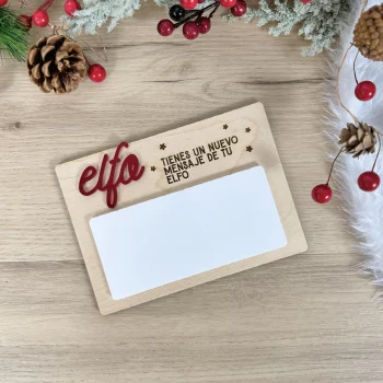 Pizarra Mensajes Elfo Navidad