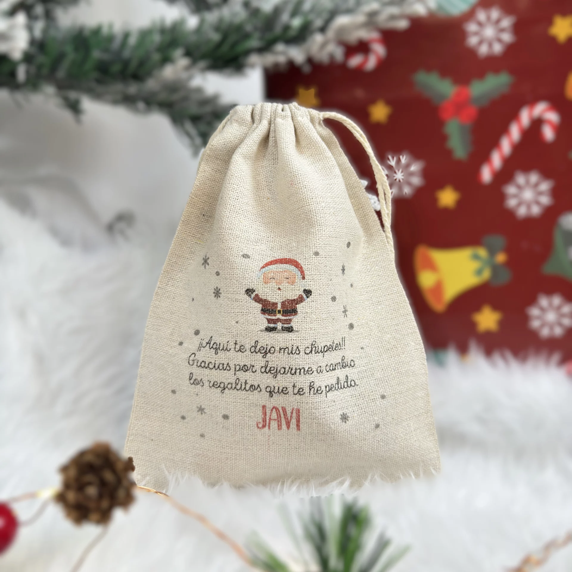 Saquito Adios Chupete Navidad JAVI
