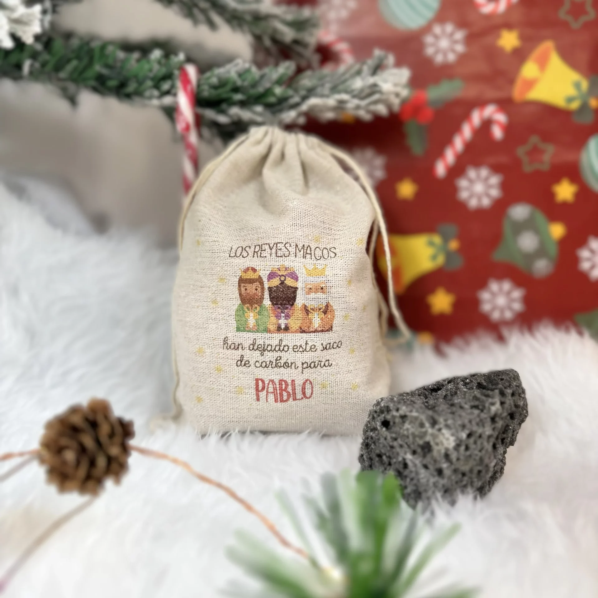 Saquito Carbon Reyes Magos