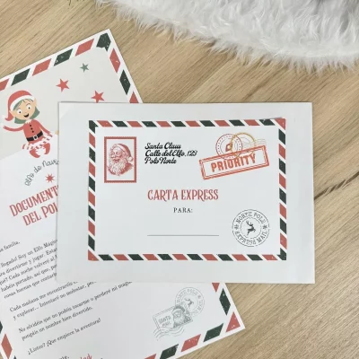 Sobre Imprimible Elfo Navidad GRATIS