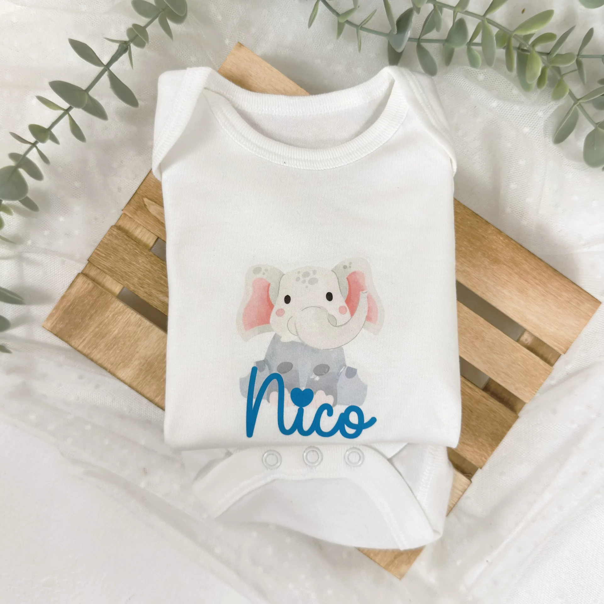 Body Personalizado Animales para bebe con nombre