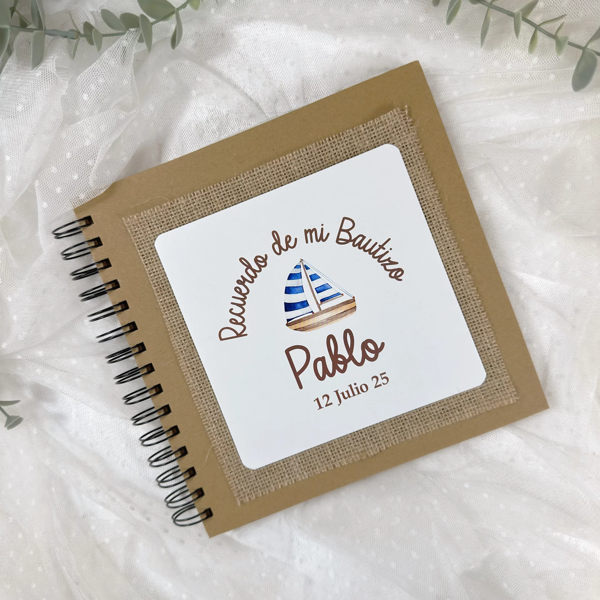 LIBRO DE FIRMAS BAUTIZO BARCO