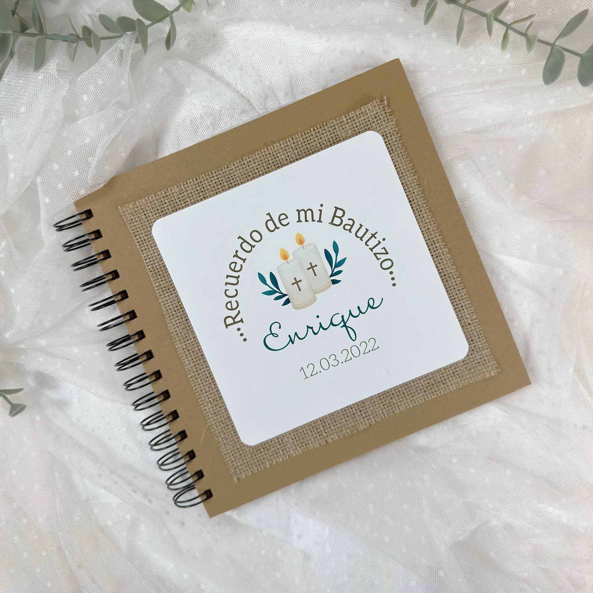 LIBRO DE FIRMAS BAUTIZO VELAS