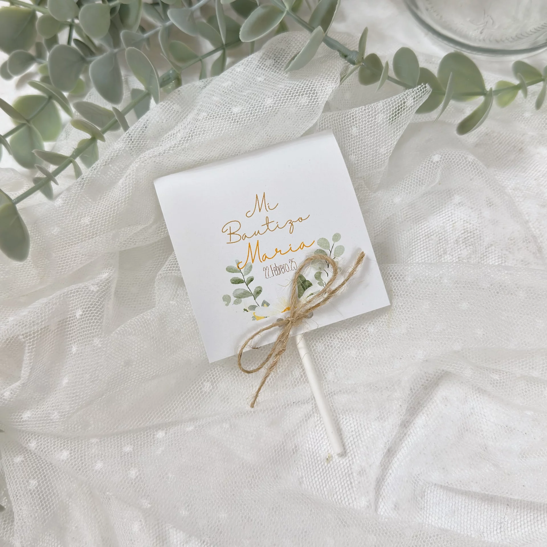 PIRULETA PERSONALIZADA BAUTIZO MARGARITA