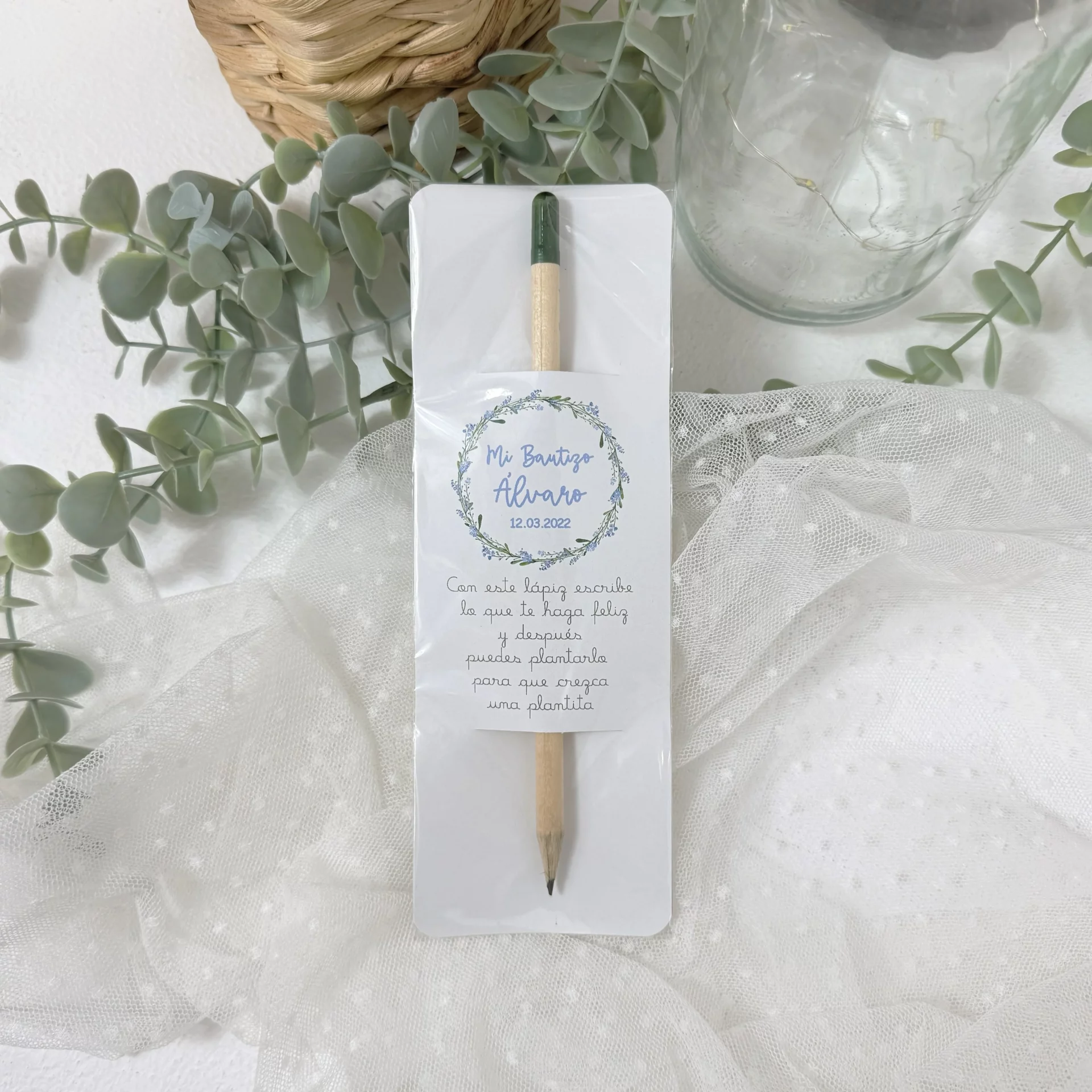detalle bautizo sostenible lapiz plantable