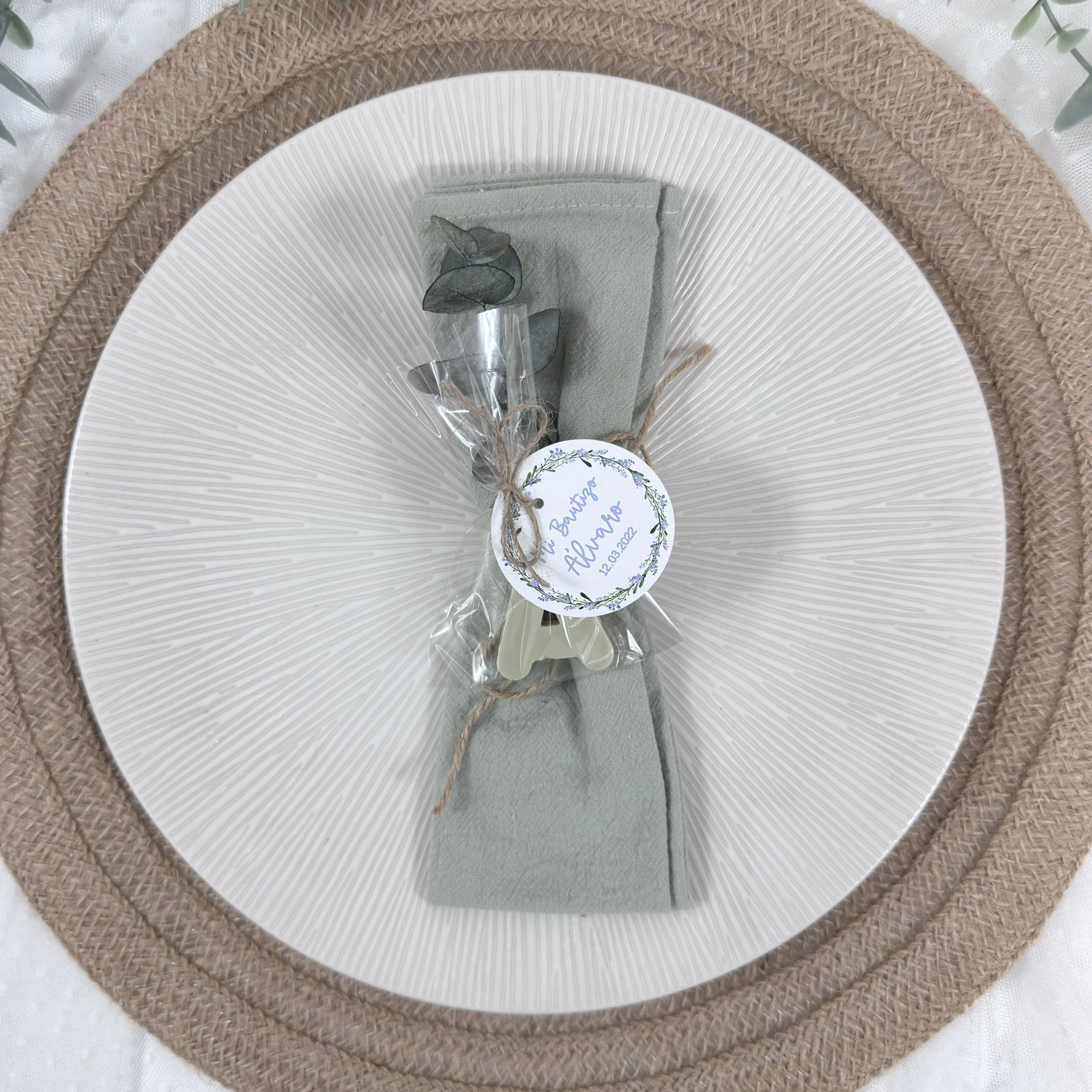 jabon personalizado bautizo etiqueta floral