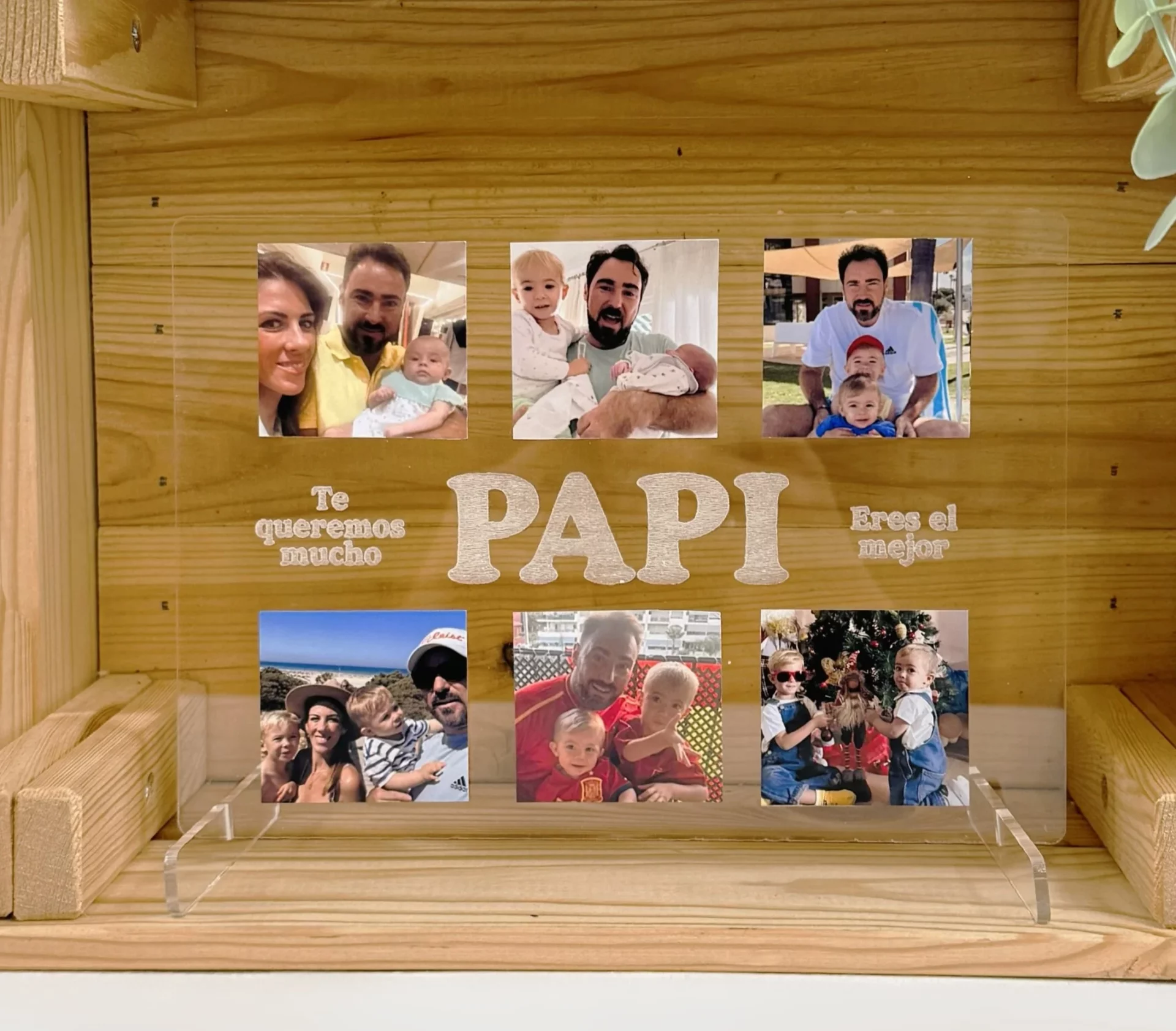 marco personalizado dia del padre metacrilato