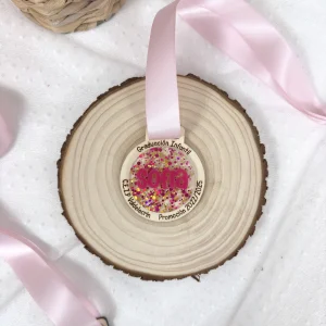 medalla graduacion original confeti personalizada