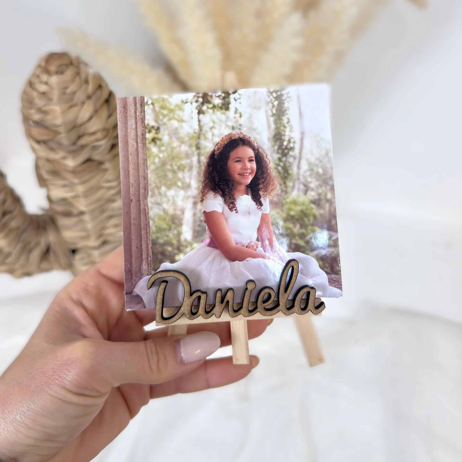 recuerdo comunion original con foto lienzo