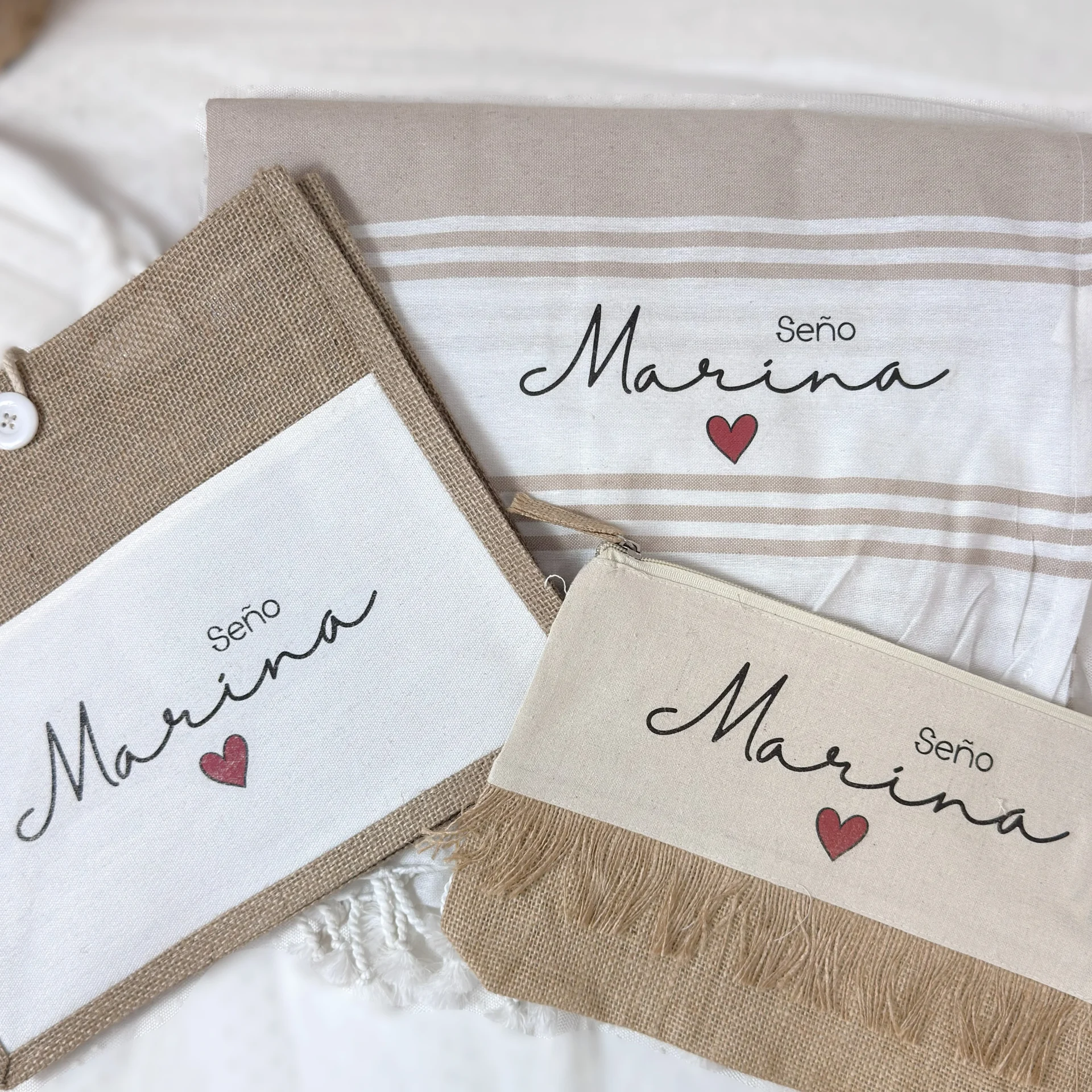 Conjunto personalizado para regalar a una profesora
