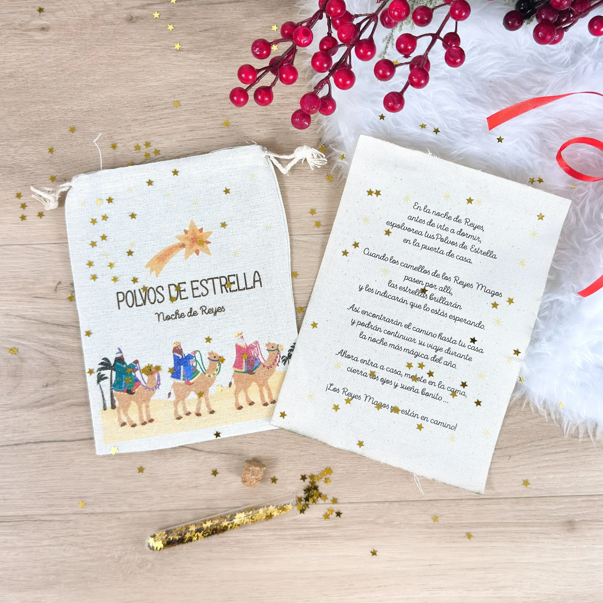 Kit Polvos de Estrella Noche de Reyes con cuento y estrellas